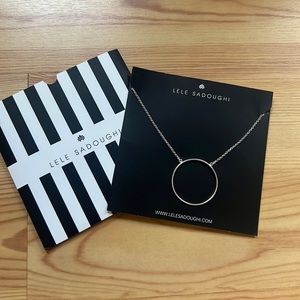 Lele Sadoughi Circle Necklace